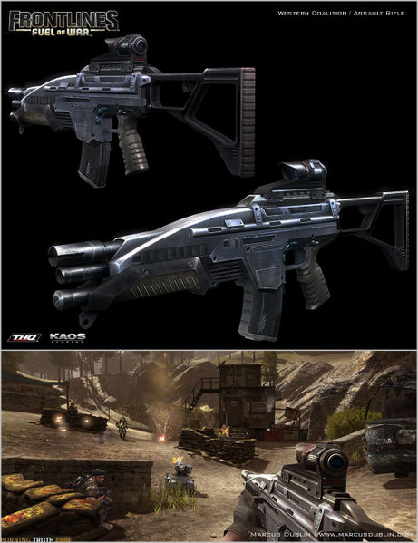 File:MarcusDublin FrontlinesFOW WC AssaultRifle.jpg